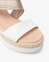 Nero Giardini sandali donna in pelle bianco sand E616010D707