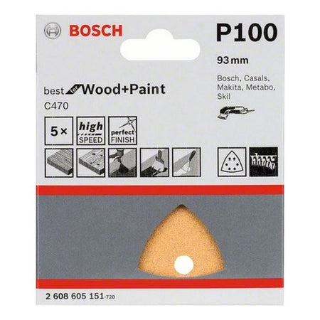 Set fogli abrasivi per multifunzione Bosch 2608900826