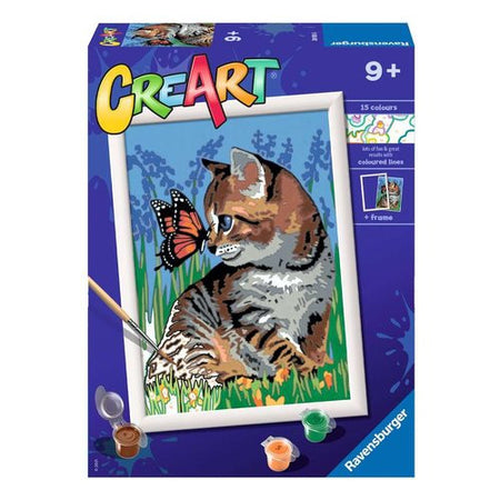 Gioco creativo Ravensburger 28935 CREART Gattino e Farfalla