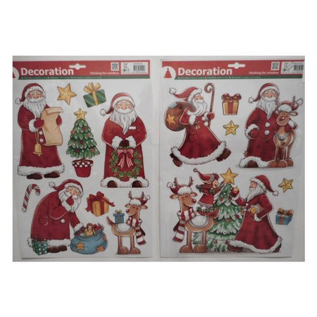 Vetrofania Tabor 416294 Babbo Natale Assortito