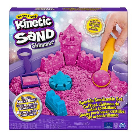 Sabbia creativa Spin Master 6063520 KINETIC SAND Castello Shimmer Rosa