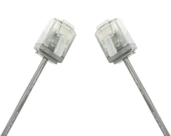 Cavo di rete Patch in Rame Ultra Slim Cat.6 Grigio UTP 0,25 m