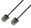 Cavo di rete Patch in Rame Ultra Slim Cat.6 Nero UTP 3 m