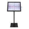 Bacheca Vermes MCS 4A4 BL SET SECURIT Piantana Black Star con Led Nero