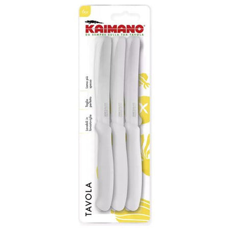 Set coltelli Kaimano 1023381 ITALICUS Lama seghettata Bianco
