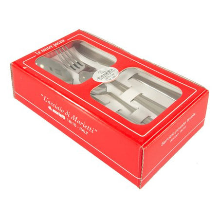 Set posate tavola Marietti 1860 1024CP CLAPTON Acciaio lucido