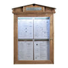 Bacheca Vermes MCS 4A4 WLR SECURIT Rustic con Led Legno