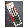 Set coltelli Marietti 1860 24AB06N ANATOMICA Lama dentata Nero