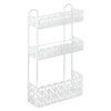 Cestello box doccia Metaltex 42 43 03 FLORENZ Rettangolare 3 piani Bia