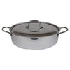 Casseruola Montini Guerino 189 Ovale con coperchio Acciaio