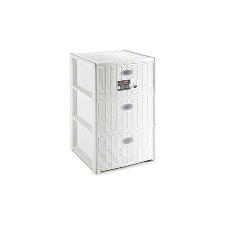 Cassettiera salvaspazio Stefanplast 30462 ELEGANCE 3C Bianco