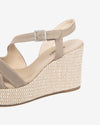 Nero Giardini sandali donna in camoscio col creta E616020D451