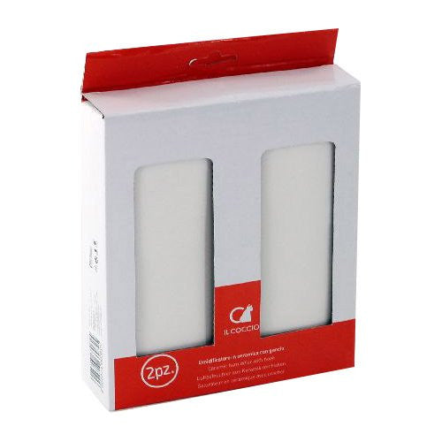 Evaporatore termosifoni Il Coccio 2013C00 Piatto confezione 2 pz Bianc