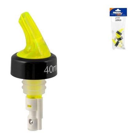 Set tappi bottiglia Piazza Effepi 0540403 Versatori 40 ml Giallo
