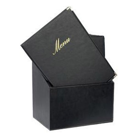 Porta menù Vermes MC BOX CRA4 BL SECURIT Box 20 pezzi A4 Classic Nero