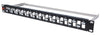 Pannello Patch Slim 1HE 24 Posti Keystone Senza Frutti Nero