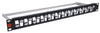 Pannello Patch Slim 1HE 24 Posti Keystone Senza Frutti Nero