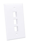 Placca Porta Frutti 3 Posti Mod.503 Bianco