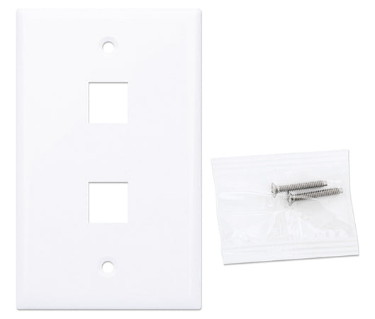 Placca Porta Frutti 2 Posti Mod.503 Bianco