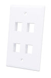 Placca Porta Frutti 4 Posti Mod.503 Bianco