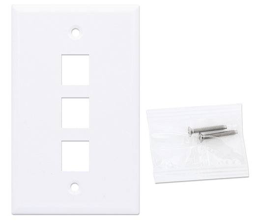 Placca Porta Frutti 3 Posti Mod.503 Bianco