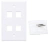 Placca Porta Frutti 4 Posti Mod.503 Bianco