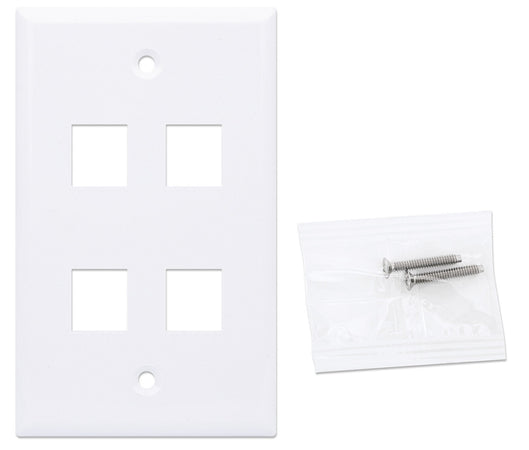 Placca Porta Frutti 4 Posti Mod.503 Bianco