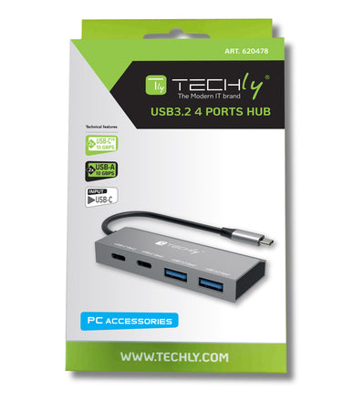 Hub USB3.2 2 Porte USB-A e 2 Porte USB-C&trade