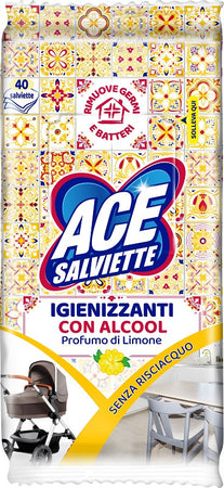 Ace salviette igien sgras 40pz