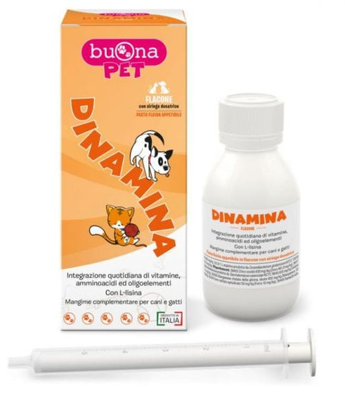 Dinamina flacone 60 gr cani gatti