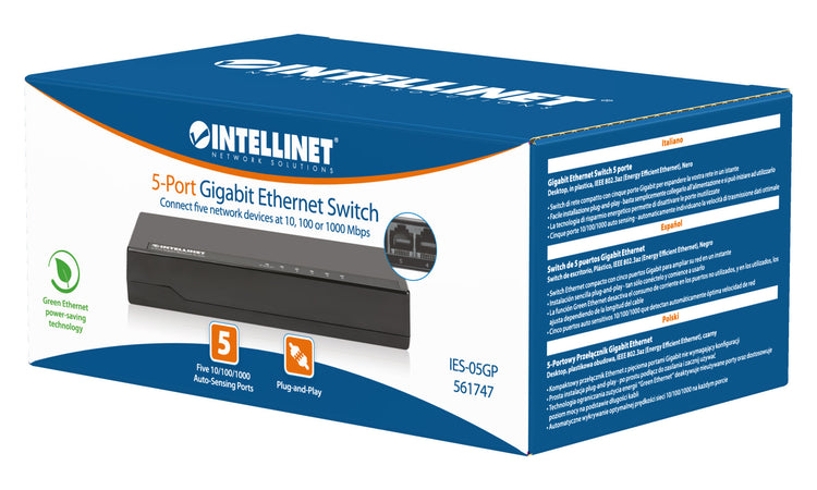 Gigabit Ethernet Switch 5 porte, SG105