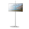 Stand da Pavimento TV/LED LCD 32''-65'' con Base Ovale Bianco