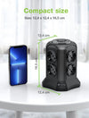 Multipresa da Tavolo a Torretta Salvaspazio 8 Prese Schuko 2 USB-A e 2 USB-C&trade