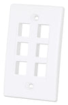 Placca Porta Frutti 6 Posti Mod.503 Bianco