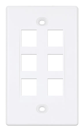 Placca Porta Frutti 6 Posti Mod.503 Bianco