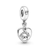 Pandora Charm pendente a cuore Amiche per sempre
