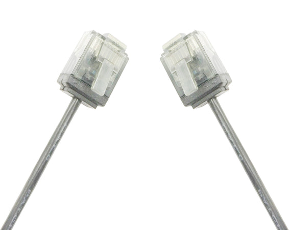 Cavo di rete Patch in Rame Ultra Slim Cat.6 Grigio UTP 0,25 m