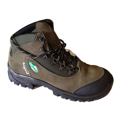 Scarpe trekking in pelle scamosciata colore verde