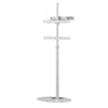 Stand da Pavimento TV/LED LCD 32''-65'' con Base Ovale Bianco
