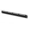 Pannello Patch 19 non schermato - UTP - 24 Porte 8 Poli Rj45 per reti - Categoria 5E - 1 unita'