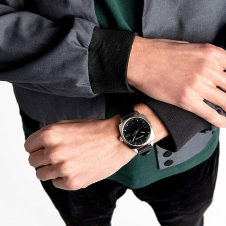 Orologio CK CALVIN KLEIN uomo Fraternity data pelle nero