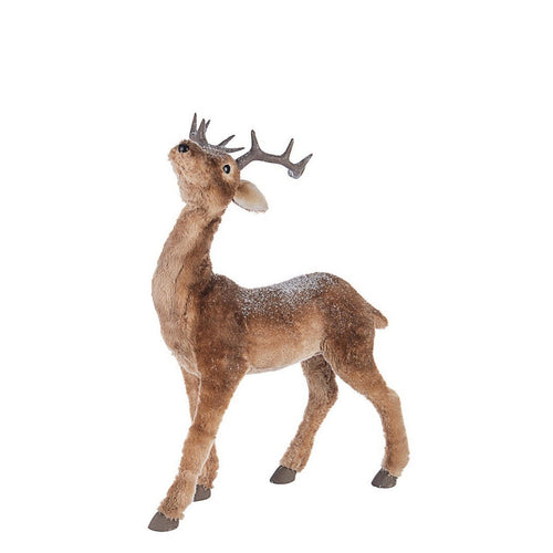 Renna Walt in polistirolo colore marrone per decorazione natalizia