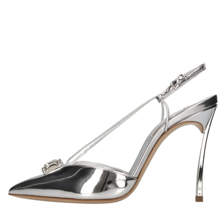 Casadei Scarpe con Tacco Argento da donna