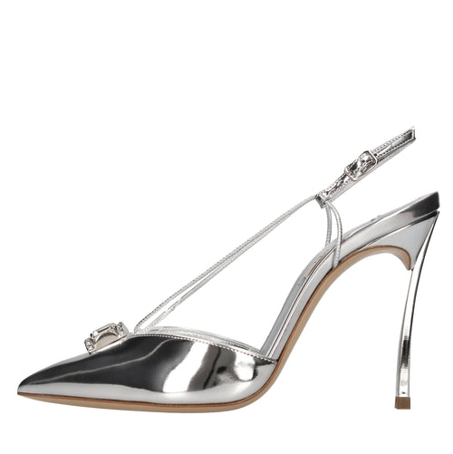 Casadei Scarpe con Tacco Argento da donna