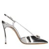 Casadei Scarpe con Tacco Argento da donna