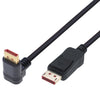 Cavo Audio/Video DisplayPort 1.4 8K M/M Angolato 90° 1m Nero