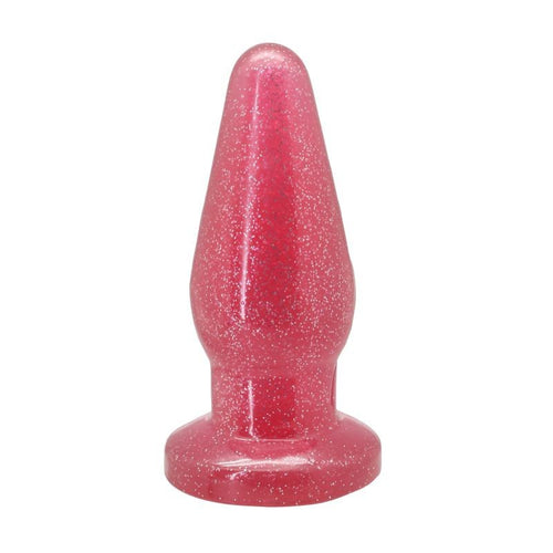Dildo plug anale Timeless Glitter Plug Rosa L 13,6 cm