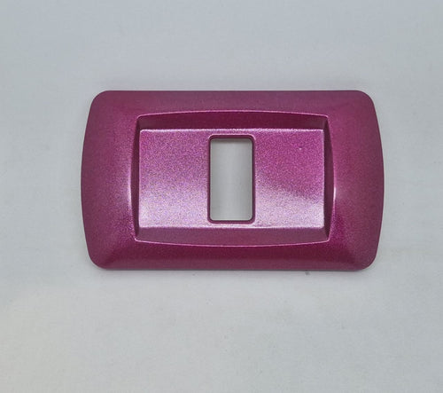 PLACCA ROSSO CICLAMINO METALLIZZATO IN ABS PER SCATOLE RETTANGOLARI SERIE ECLIPSE ROSSO CICLAMINO