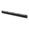 PANNELLO PATCH 19 NON SCHERMATO UTP 24 PORTE 8 POLI RJ45 PER RETI CATEGORIA 6 - 1 UNITA'