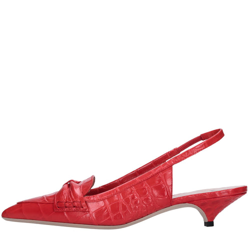 NÃâ€šÂ°21 Scarpe con Tacco Rosso da donna